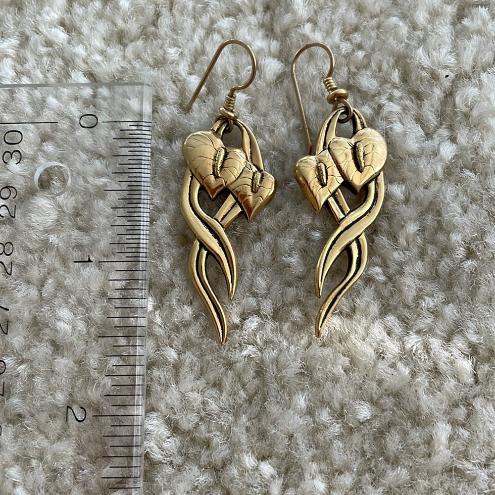 Vintage Laurel Burch Lily Earrings